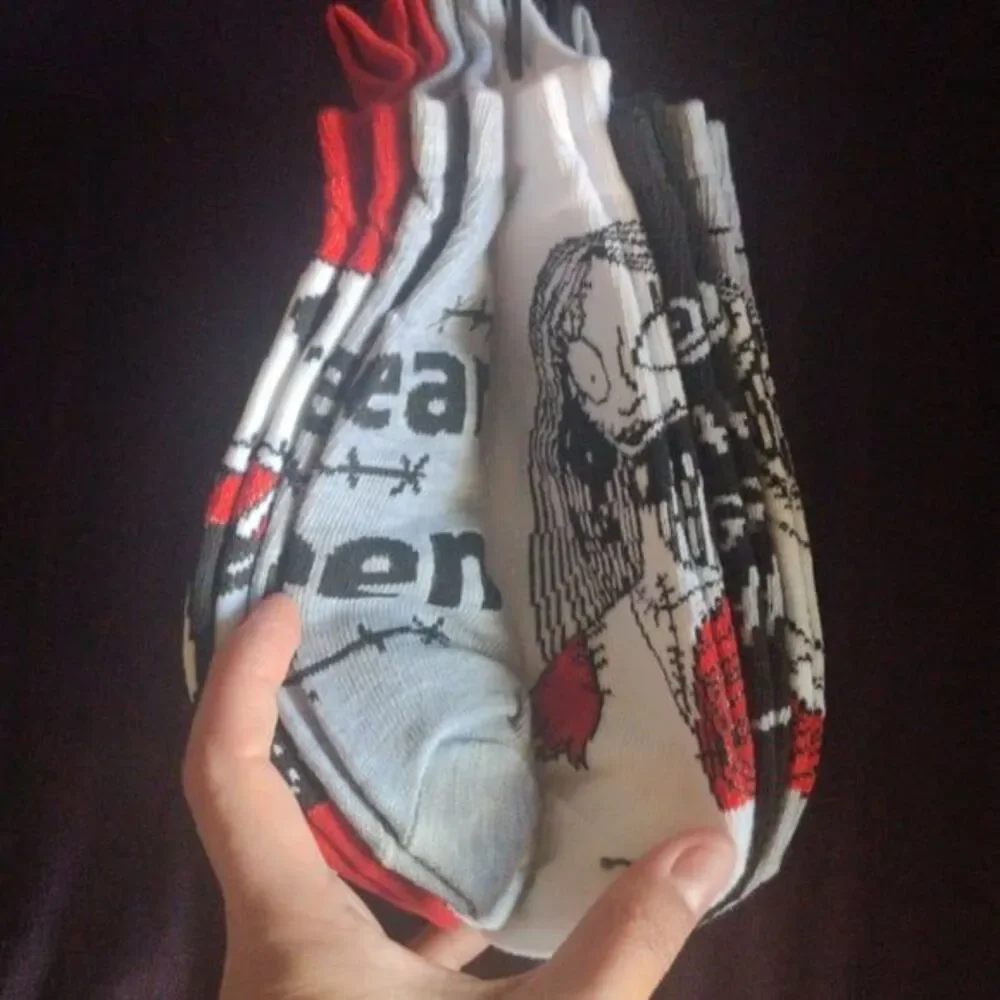 NWT Disney Nightmare before Christmas Jack Skellington 5 pack of ankle socks